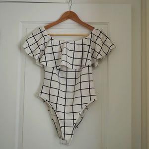 Ruffled bodysuit